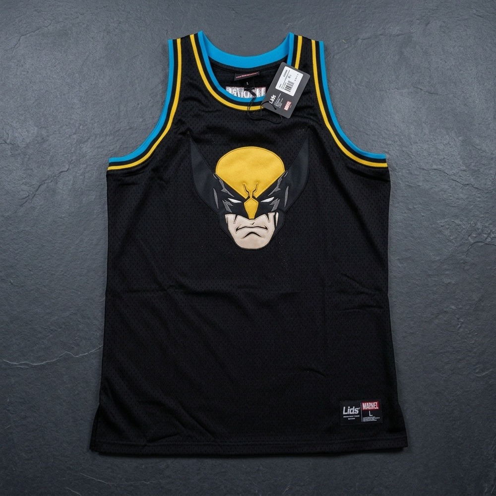 Lids Marvel X-Men Wolverine Black Basketball Jersey #74 Men's Size Large NWT
